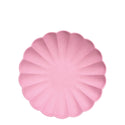 Eco-Friendly Bright Pink Compostable Small Plates