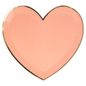 Pink Pastel Heart Large Plates