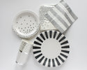 Silver Striped Favor Bag 