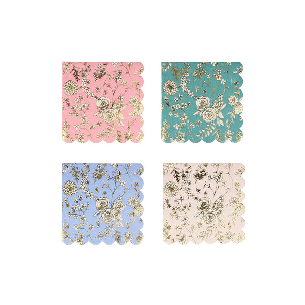 Floral English Garden Small Lace Napkins