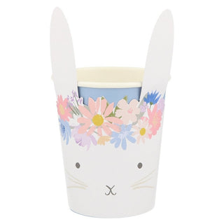 Floral Bunny Shaped Cups