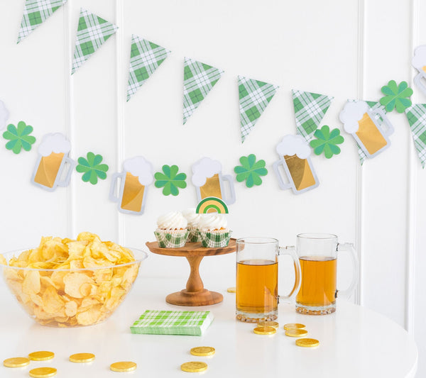 Green Plaid Small Napkins 
