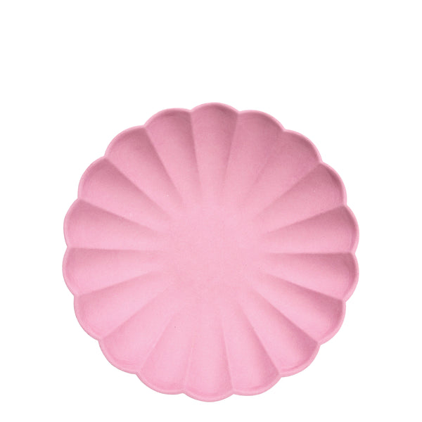 Bright Pink Small Scalloped Napkins