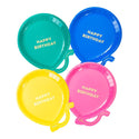 Colorful Balloon Plates 