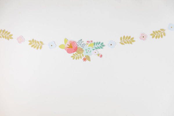 Garden Party Modern Floral Garland 