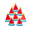 Blue Party Hat Plate / Party Hat Plates / Hooray Paper Plates / Red Birthday Hat Plate /