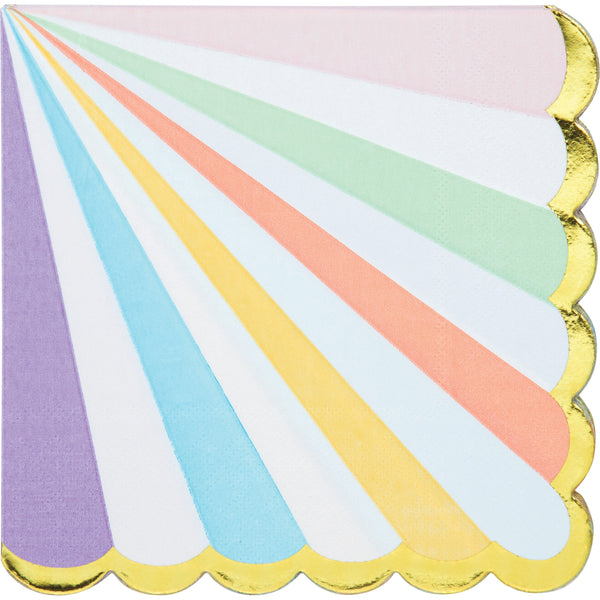 Pastel Celebrations Napkin/ Pastel Rainbow Napkin / Ice Cream Party / Girls Birthday / Pastel Rainbow Party Decor / Baby Shower