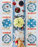 Hamptons Blue Floral Dessert Plate / Blue Floral Small Plate / Memorial Day / 4th of July / America / Floral Plate / 4th of July Tableware