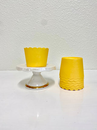 Yellow Treat Cups / Yellow Food Cups / Treat Cups / Baking Cups / You Are My Sunshine / Yellow Tableware /