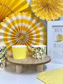 Yellow Lemon Treat Cups / Yellow and White Treat Cups / Treat Cups / Baking Cups / Yellow and White / Striped Treat Cups