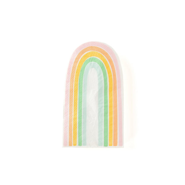 Rainbow Pastel Paper Napkins / Rainbow Striped Napkin / Rainbow Shaped Napkin / Somewhere Over the Rainbow / Rainbow Party