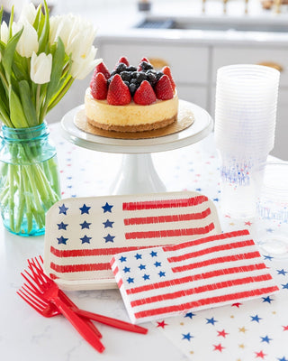 American Flag Napkin / Red, White, and Blue Napkins / Party Napkins / Memorial Day / 4th of July / Independence Day / Stars and Stripes