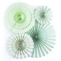 Gold Foil Dropping Branches Baking Cups / Green Leaves and Stripes / Botanical Treat Cups / Gender Neutral Baking Cups