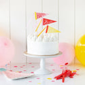 Pink Birthday Cake Toppers / Hooray Birthday Cake Topper / Happy Birthday Pennant Cake Toppers / Birthday Pennant /