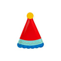 Blue Party Hat Plate / Party Hat Plates / Hooray Paper Plates / Red Birthday Hat Plate /