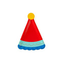 Blue Party Hat Plate / Party Hat Plates / Hooray Paper Plates / Red Birthday Hat Plate /