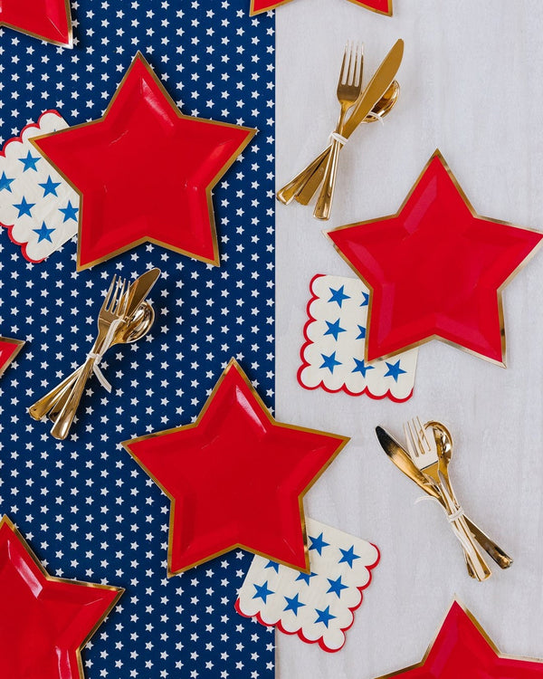 Hamptons Pennant Star Banner / July 4th Decor / Patriotic Banner / 4th of July / Americana / Red White and Blue Star Banner