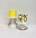 Yellow Lemon Treat Cups / Yellow and White Treat Cups / Treat Cups / Baking Cups / Yellow and White / Striped Treat Cups