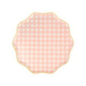 Gingham Pastel Large Plates / Gingham Paper Plate / Garden Party Plate / Tea Party / Bridal Shower Plates / Picnic Plates