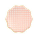 Gingham Small Plates / Dessert Paper Plate / Garden Party Cocktail Plate / Tea Party / Bridal Shower Appetizer Plates / Picnic Plates