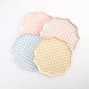Gingham Small Plates / Dessert Paper Plate / Garden Party Cocktail Plate / Tea Party / Bridal Shower Appetizer Plates / Picnic Plates