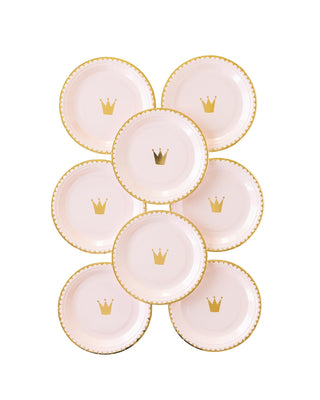 Princess Crown Plate / Princess Party Crown Plates / Princess Paper Plates / Pink Princess Party