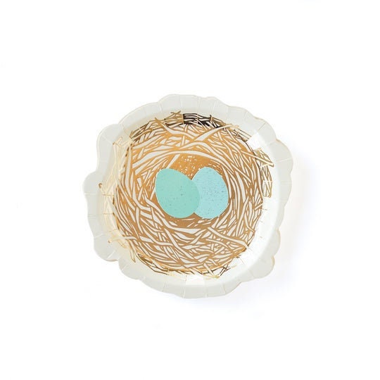 Easter Birds Nest Plate / Bird Nest Shaped Plate / Bird Nest / Baby Bird Theme / Baby Shower / About to Hatch / Feather Your Nest