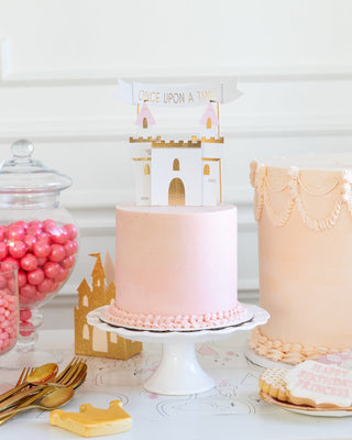 Princess Birthday Cake Topper Set / Princess Cake Toppers / Fairytale Princess Castle / Princess Party Decorations / Fairytale Princess
