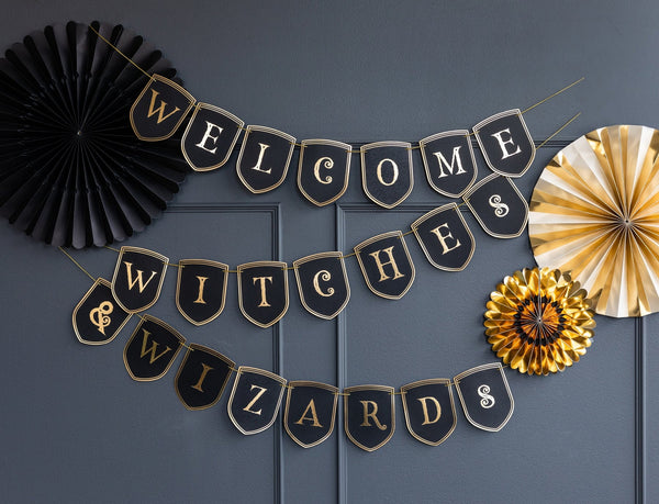 Halloween Spellbound Welcome Witches and Wizard Banner / Magic Party / Wizard Party / Witches and Wizards Party / Halloween Decor