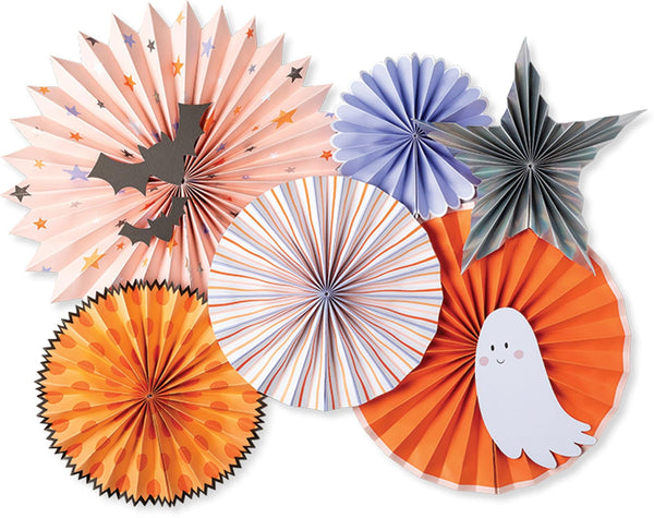 Halloween Trick or Treat Party Fans / Halloween Party Fans / Hanging Decor /Halloween Party / Pink Halloween Decor / Bats / Ghosts