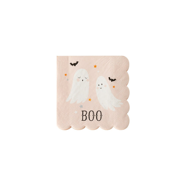 Halloween Ghost Napkins / Boo Ghost Napkin / Halloween Napkins / Halloween Party / Halloween Decor / Halloween Boo Ghost / Pink Ghost