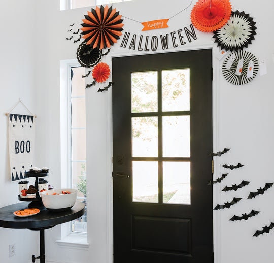 Happy Halloween Boo Crew Garland / Happy Halloween Garland / Halloween Banner / Halloween Party / Halloween Decor / Happy Halloween Banner