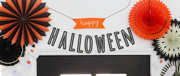 Happy Halloween Boo Crew Garland / Happy Halloween Garland / Halloween Banner / Halloween Party / Halloween Decor / Happy Halloween Banner