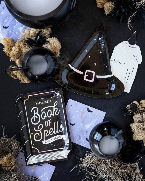 Halloween Book of Spells Plate / Book of Spells Plate / Hocus Pocus Party / Halloween Witch / Halloween Party /