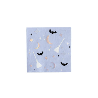 Halloween Witching Hour Icon Napkins / Purple Witch Napkins / Hocus Pocus Party / Halloween Party Napkins / Halloween Party