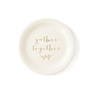 Gather Together Plates / Harvest Plates / Thanksgiving Paper Plate / Friendsgiving Plates / Give Thanks Plates / Grateful