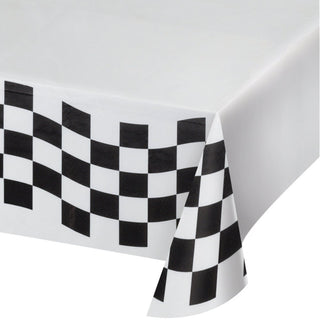 Checkered Flag Tablecloth / Race Car Paper Party Tablecloth / Race Car Tablecloth / Race Car Birthday Party / Race Car Party