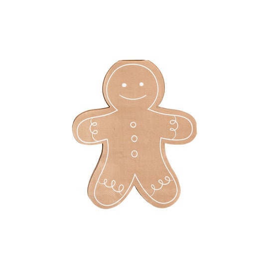 Gingerbread Man Napkin / Gingerbread Party / Gingerbread Holiday Napkin / Christmas Napkin / Holiday Napkin / Gingerbread Decorating Party