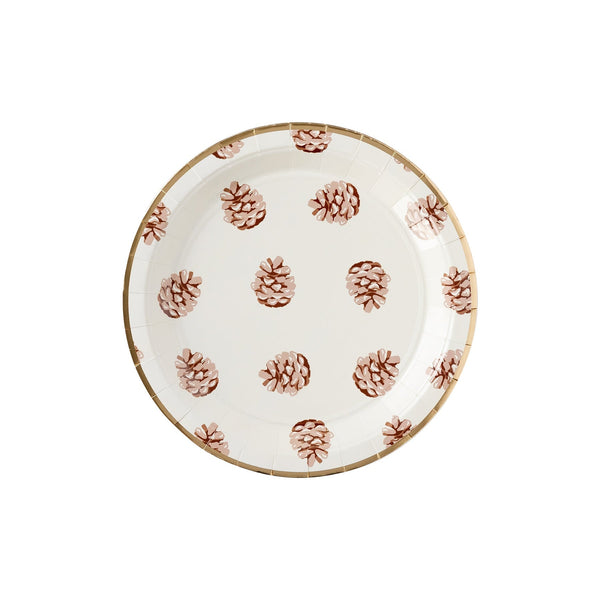 Pinecone Dinner Plates / Thanksgiving Plates / Farmhouse Thanksgiving / Friendsgiving / Thanksgiving Dinner Plate / Rustic Thanksgiving