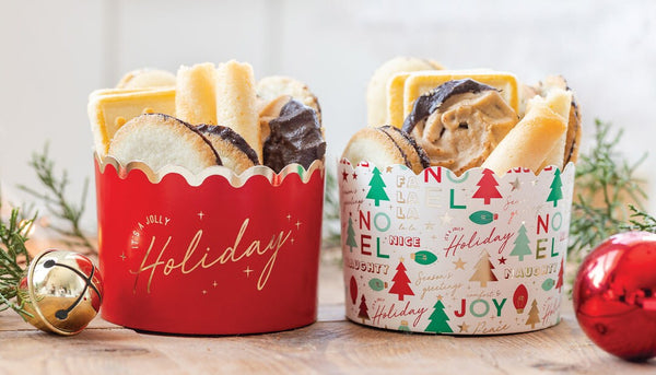 Jolly Holiday Jumbo Baking Cups 40ct/ Holiday Icons Food Cups / Its A Jolly Holiday Food Cups / Noel Baking Cups /Christmas Kids Treat Cups