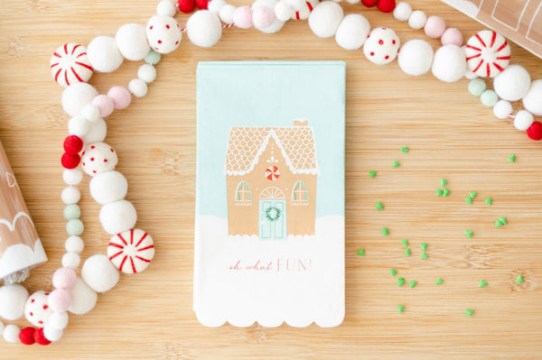 Gingerbread Party Napkin / Gingerbread Party / Gingerbread Holiday Napkin / Christmas Napkin / Holiday Napkin / Gingerbread Decorating Party