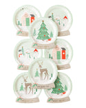 Snow Globe Shaped Plate / Christmas Snow Globe Plates / Christmas Plates / Holiday Plates / Holiday Party / Christmas Party Plates