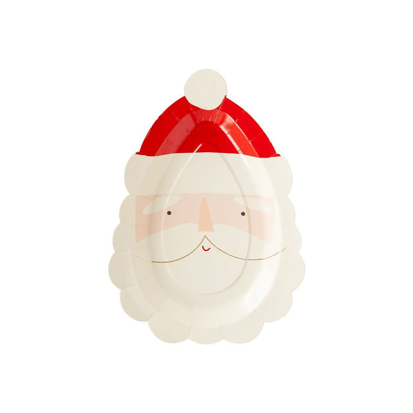 Santa Plate / Santa Decoration / Holiday Party / Santa Claus is Coming to Town / Santa Tableware / Santa Party Plate