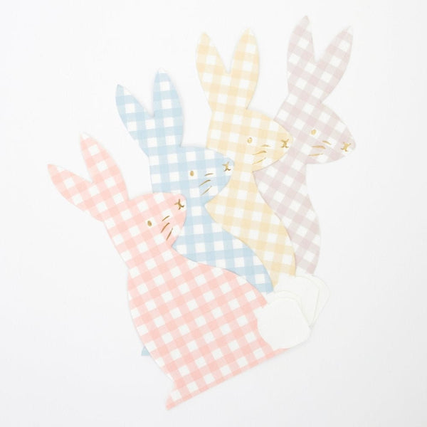 Bunny Plate / Bunny Gingham Ears Plate / Bunny Party Plate / Some Bunny Is Turning One / Bunny Birthday / Bunny Baby Shower / Easter Bunny