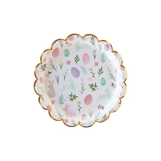 Easter Watercolor Bunny Plate / Easter Plate / Some Bunny Is Turning One / Spring Plates / Bunny Baby Shower / Easter Bunny