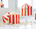 Red and White Carnival Favor Box / Red and White Treat Cups / Carnival Party / Vintage Circus Party / Red and White / Striped Treat Cups